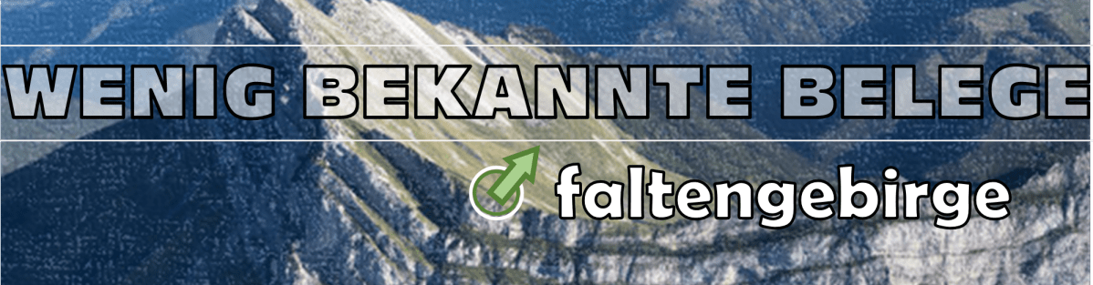 Gesteinsschichten der Faltengebirge